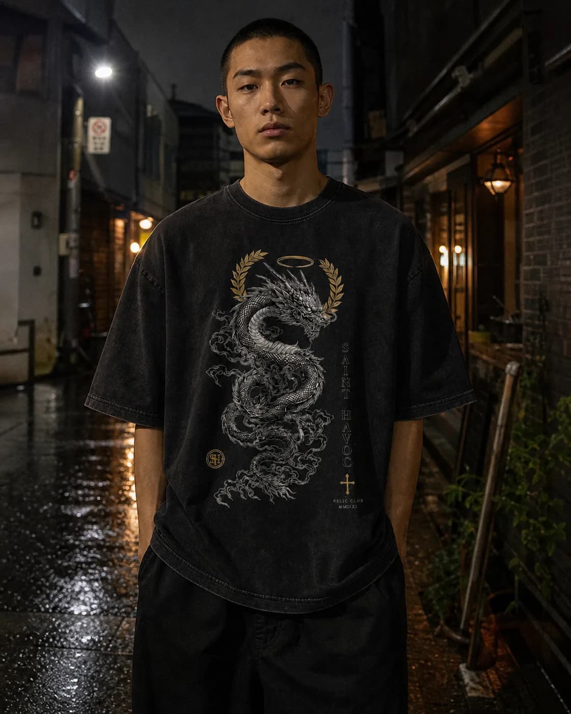 Halo Dragon worn on a model